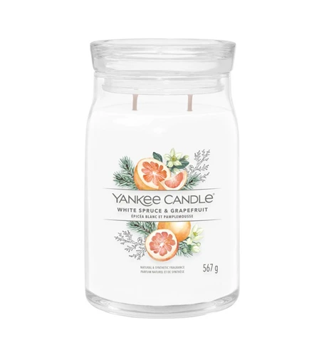 Yankee Candle Baltas Eglė ir greipfrutas 567 g