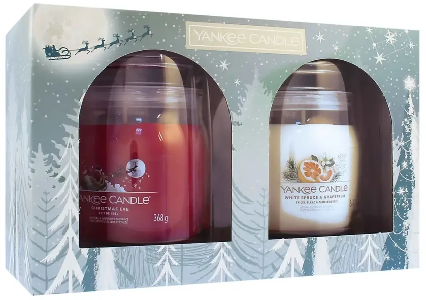 Yankee Candle Kalėdinis dovanų rinkinys Signatūrinės žvakės 2 vnt.