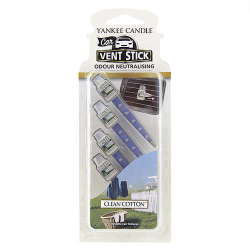 Yankee Candle automobilio ventiliacijos žvakė su medvilniniu valikliu, 28 g