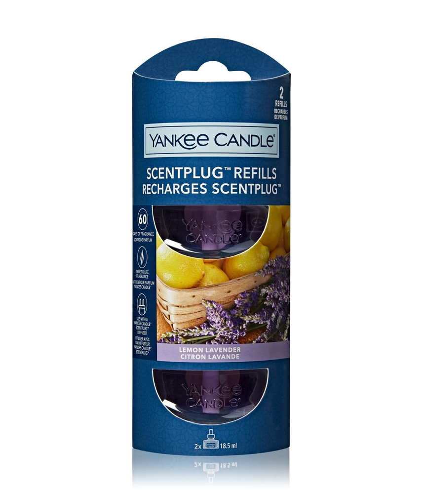 Drėkintuvas Yankee Candle Kvapų papildymas ScentPlug prietaisui – Lemon Lavender (2vnt)