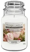 Yankee Candle kvepianti žvakė Home Inspiration didelis Candy Cane Milkshake 538 g