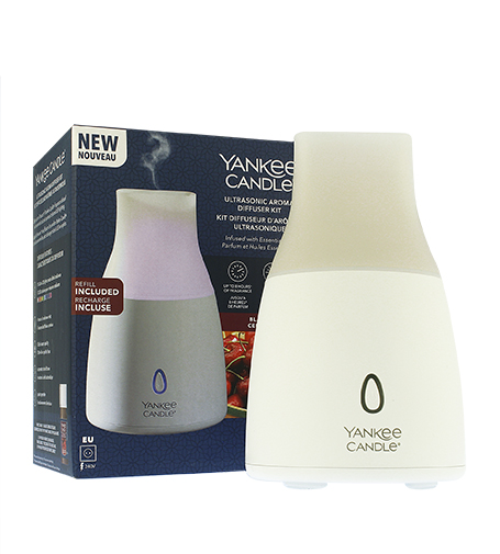 Yankee Candle Ultragarsinis difuzorius su juodųjų vyšnių aliejumi