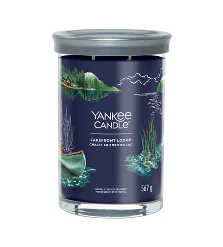 Yankee Candle Aromatinė žvakė Signature tumbler large Lakefront Lodge 567 g