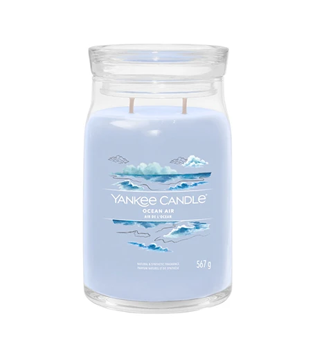 Yankee Candle Aromatinė žvakė Signature glass large Ocean Air 567 g