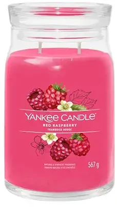 Yankee Candle Aromatinė žvakė "Signature" didelė stiklinė Raudonoji avietė 567 g