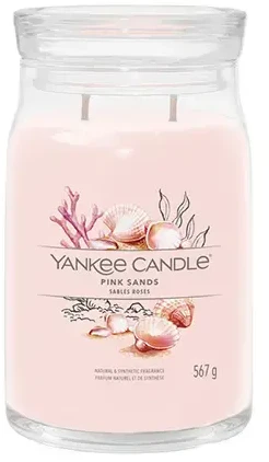 Yankee Candle Aromatinė žvakė "Signature large glass Rožinė Sands" 567 g