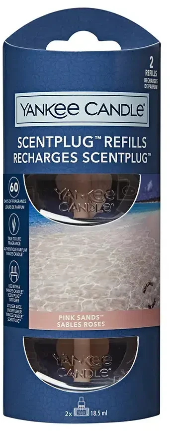 Yankee Home Yankee Candle Kvapų papildymas ScentPlug prietaisui – Rožinė Sands™(2vnt)