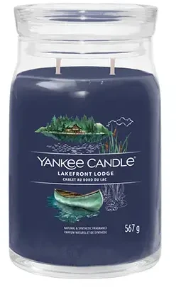 Yankee Candle Aromatinė žvakė Signature glass large Lakefront Lodge 567 g