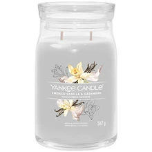 Yankee Candle Yankee žvakė Aromatinė žvakė Signatūrinio stiklo vidutinė rūkyta vanilė - kašmyras 368 g