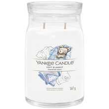Yankee Candle Aromatinė žvakė Signature glass medium Soft Blanket 368 g