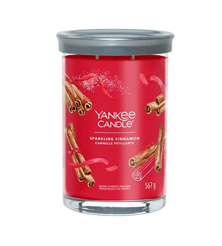Yankee Candle Aromatinė žvakė Signature tumbler large Sparkling Cinnamon 567 g