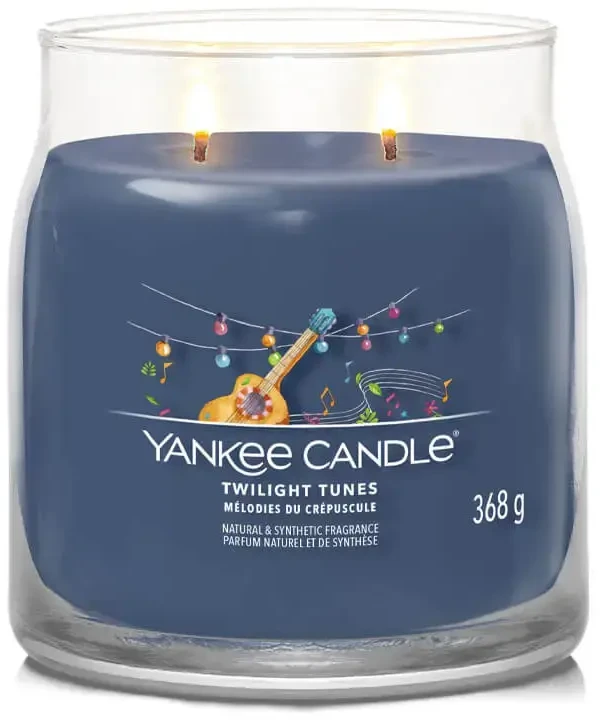 Yankee Candle Aromatinė žvakė Signature glass medium Twilight Tunes 368 g