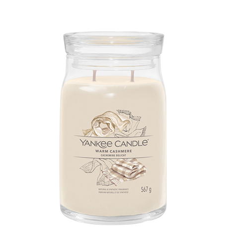 Yankee Candle Aromatinė žvakė Signature glass large Warm Cashmere 567 g