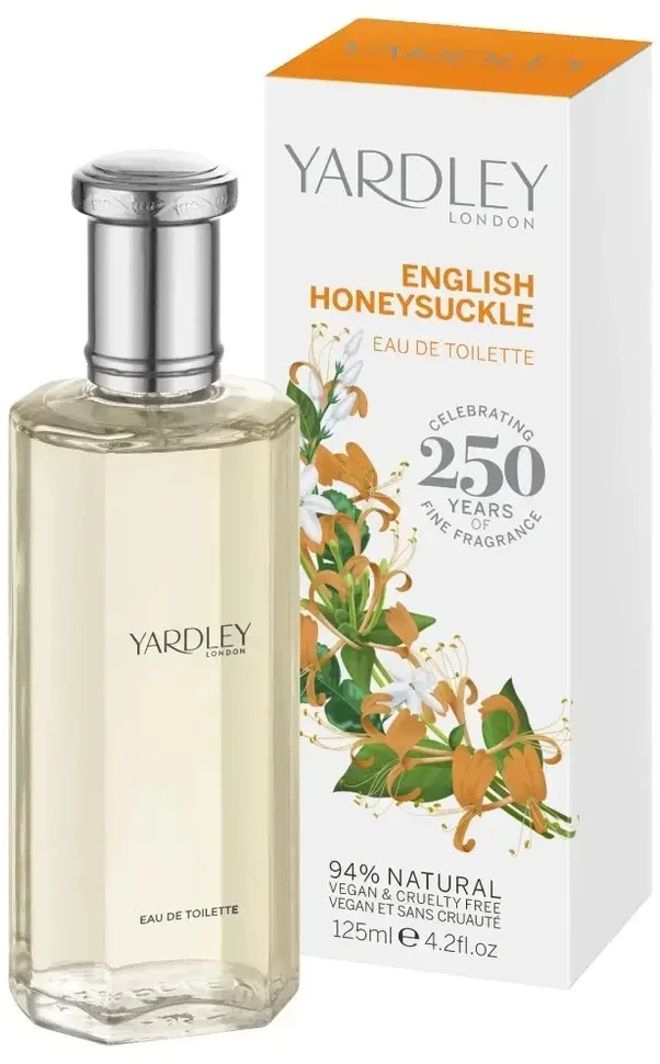 Yardley English Honeysuckle EDT tualetinis vanduo moterims, 125 ml
