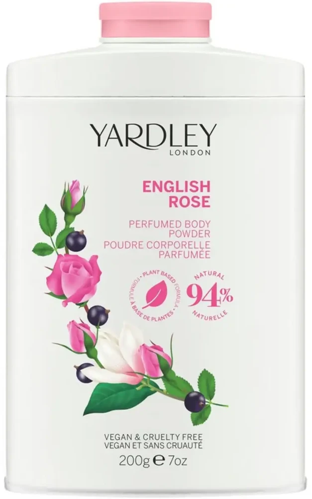 Yardley angliškų rožių kūno pudra, 200 g