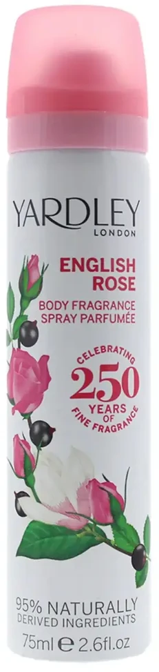 Yardley angliškų rožinių kvapo purškiklis moterims, 75 ml