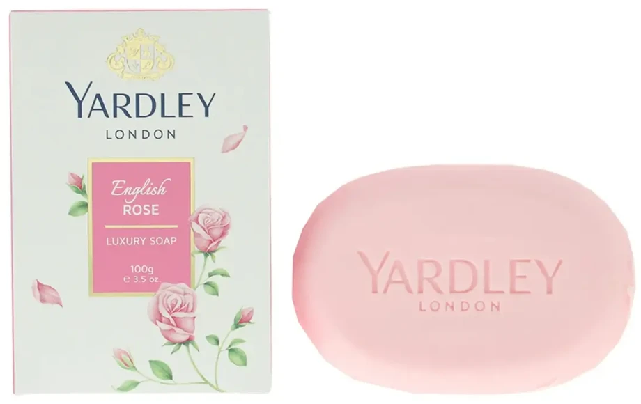 „Yardley English Rose“ minkštas, švelnus ir subtilaus kvapo masažinis muilas su rožių aliejumi, 100 g