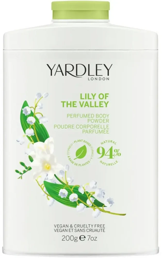 Yardley Lily Of The Valley Body Powder Lily, 200 g