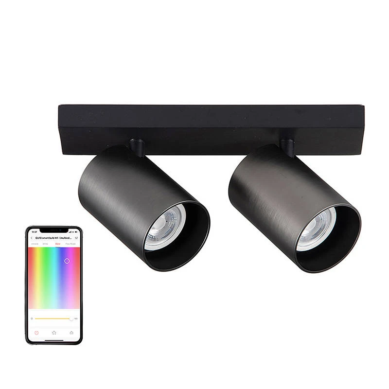 Lubinis šviestuvas „Yeelight“ lubinis prožektorius YLDDL-0084-B (dvi lemputės) juodas