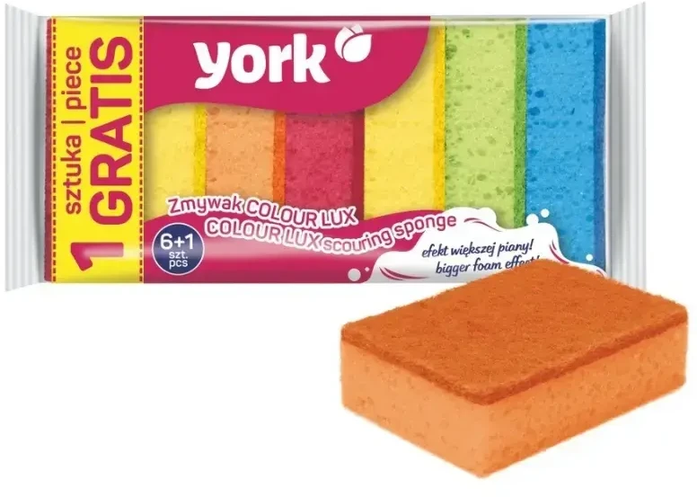 York YORK Zmywak skirta indams COLOUR LUX 6+1 vnt.