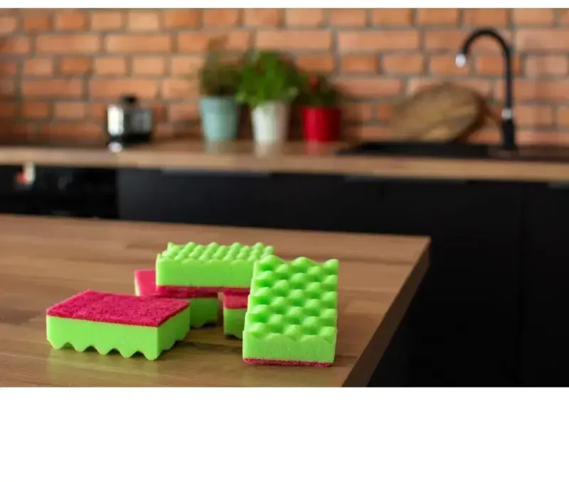 York Dishwashing sponge Wave 4+1 pcs. 10x7x3cm