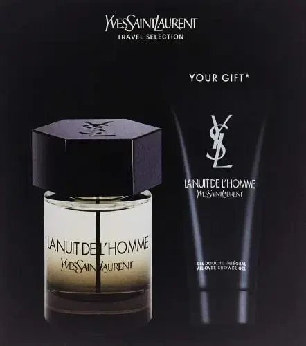 Yves Saint Laurent La Nuit De L'Homme rinkinys vyrams (100 ml EDT + 50 ml dušo gelis)