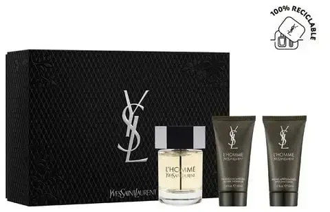 Yves Saint Laurent L´Homme rinkinys vyrams (EDT, 100 ml + balzamas po skutimosi, 50 ml + dušo želė, 50 ml)