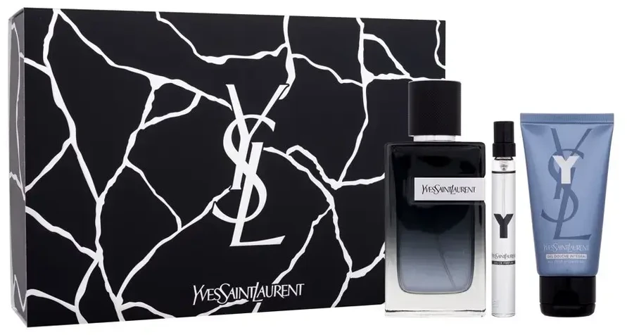 Yves Saint Laurent Y rinkinys vyrams (EDP, 100 ml + EDP, 10 ml + dušo želė, 50 ml)