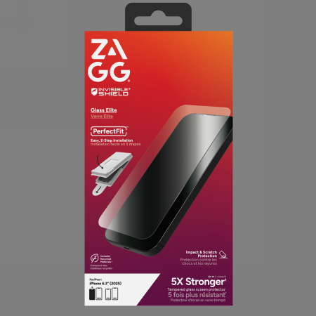 ZAGG InvisibleShield Glass Elite grūdintas stiklas iPhone 17