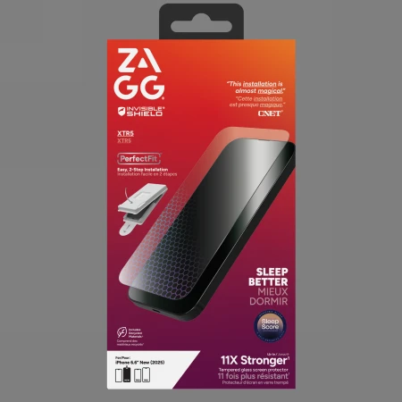 ZAGG Invisibleshield Glass XTR5 grafeno ekrano apsauga su Mėlyna šviesos filtru, skirta iPhone Air