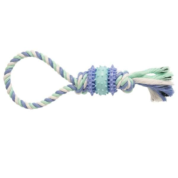 Nezatříděno Gimdog Cotton Dent Plus Rope W/Tpr 30cm žaislas šuniui