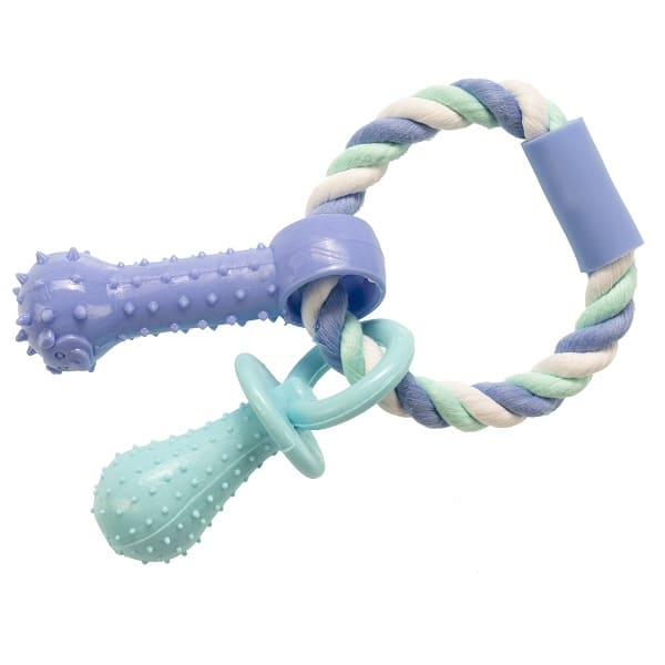 Gimborn Gimdog Cotton Dent + Rope Ring W/Tpr 15cm žaislas šuniui