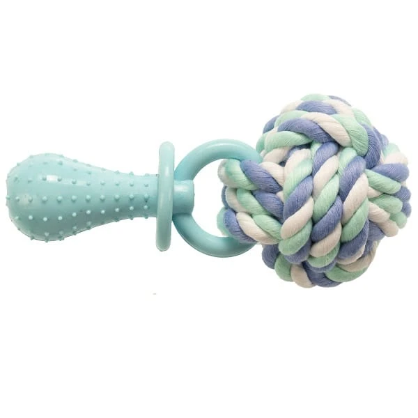 Gimborn Gimdog Cotton Dent + Rope Ball W/Tpr 14cm ø 6,6cm žaislas šuniui