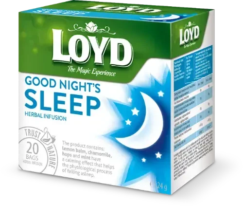 LOYD Good Night Sleep žolelių arbata pakuotė