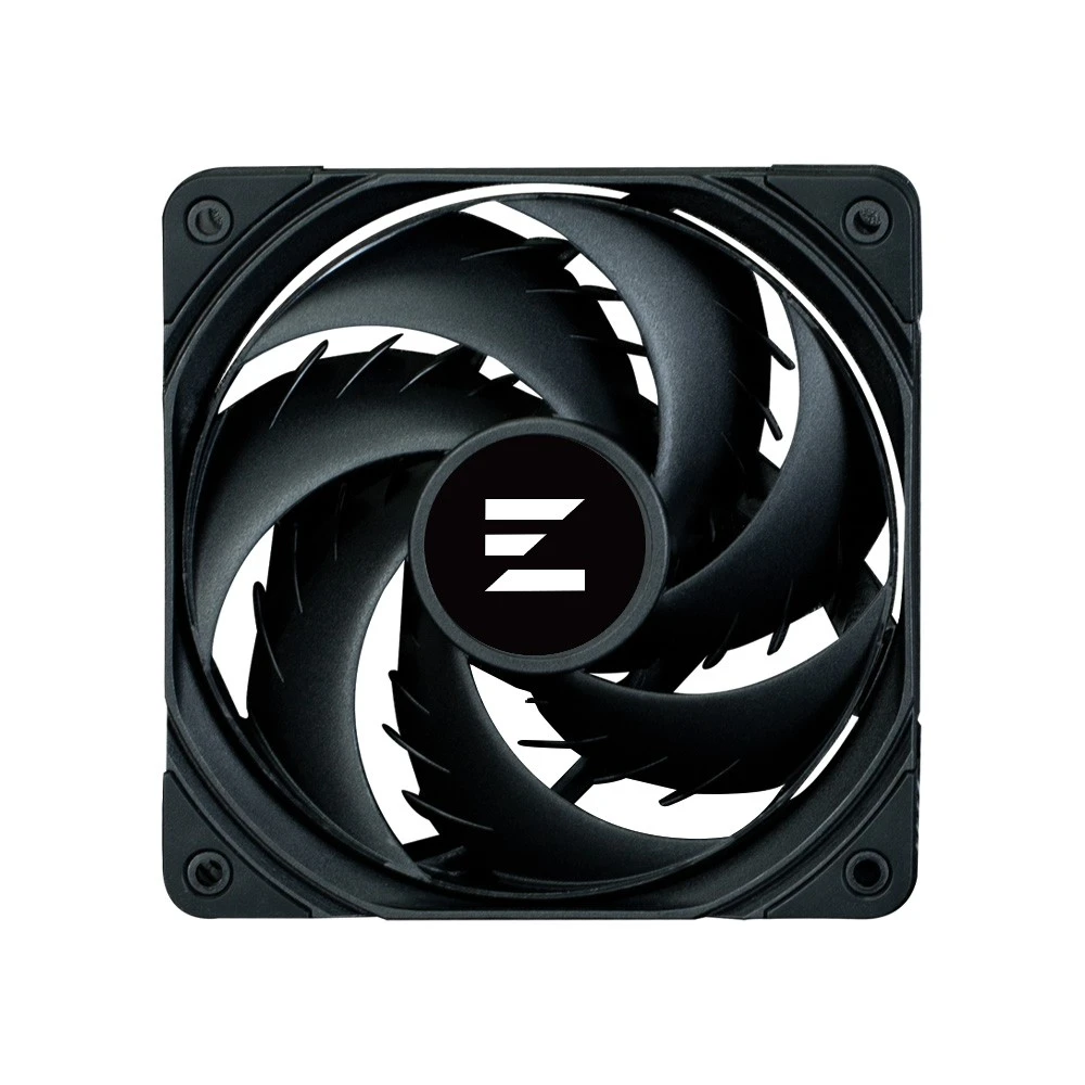 Zalman ZM-AF 120 juodas ventiliatorius su lenktomis mentėmis