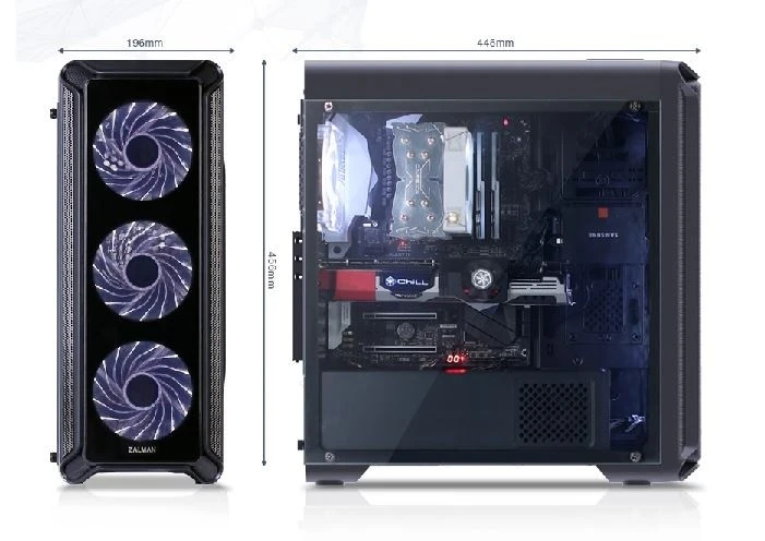 ZALMAN i3 LD edge Chasis i3 serijos prabangus dizainas