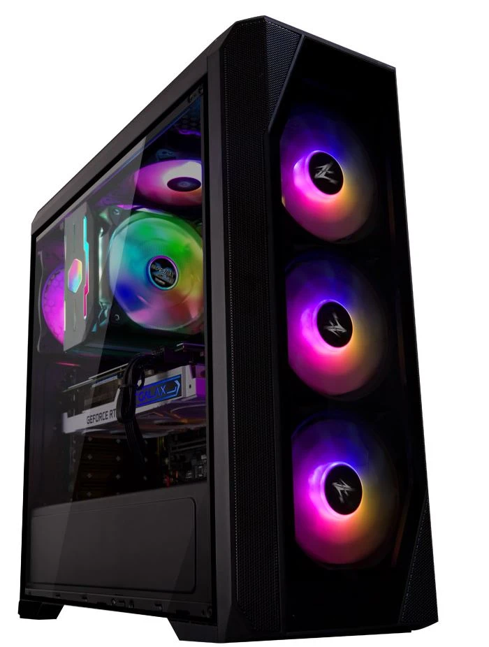 Zalman N5 TF ATX, RGB ventiliatorius x4, T/G