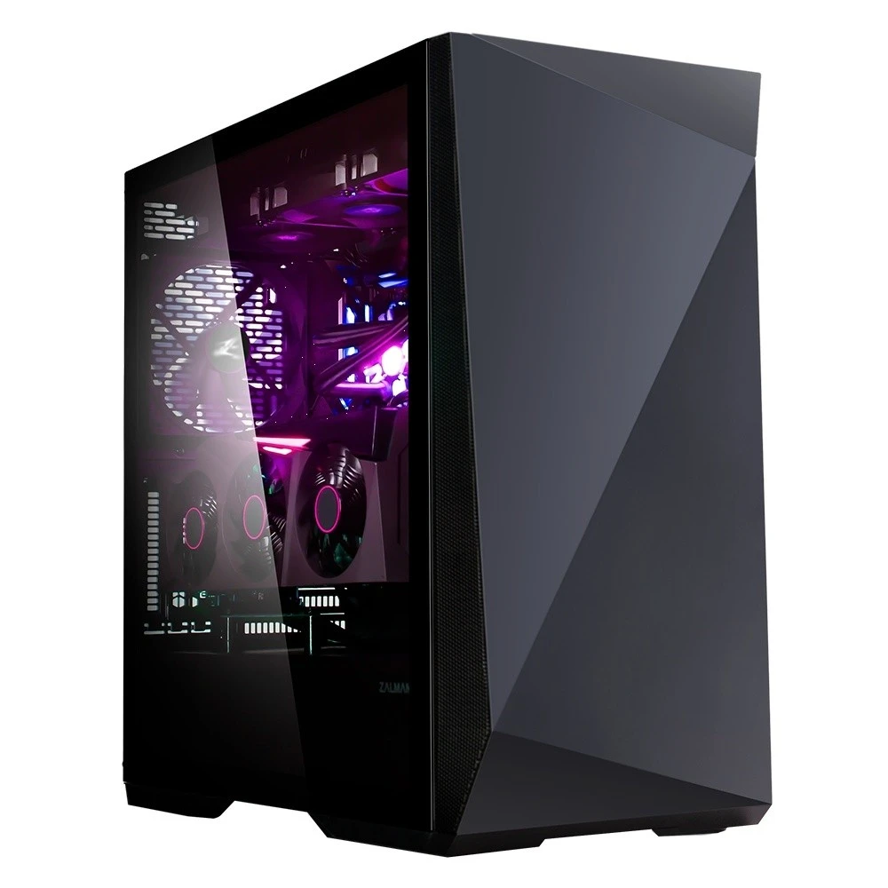 ZALMAN X3 juodas Zalman Chasis X3 juodas Tempered glass.4 X RGB LED FANS.2 x RGB LED bars on top