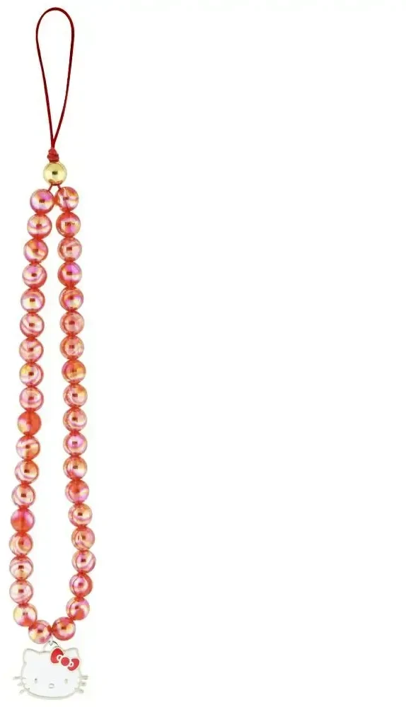 Hello Kitty Pearls Kitty galvos pakabukas telefonui Raudona
