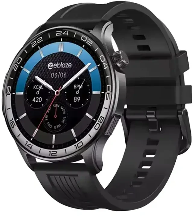 Išmanusis laikrodis - Zeblaze Btalk 4 Pro, 1,43 col. AMOLED, skambučiai balsu, atsparus IP68, juodas