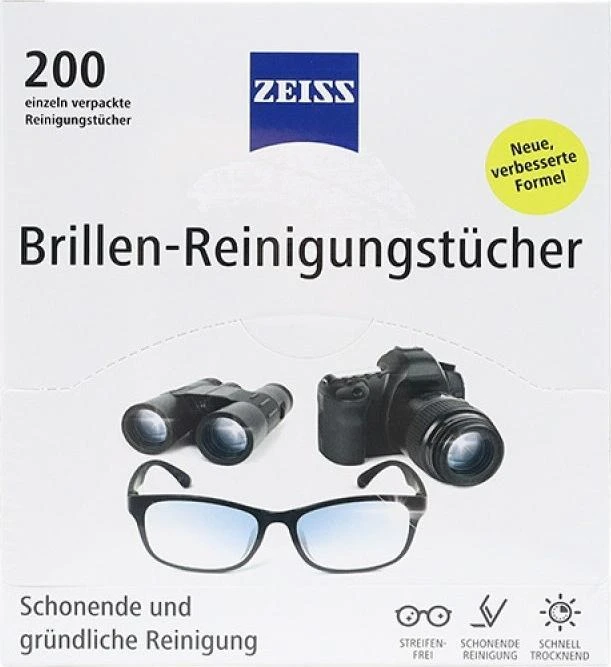 Zeiss Cleaning servetėlės akiniams ir vitrinoms 200 vnt.