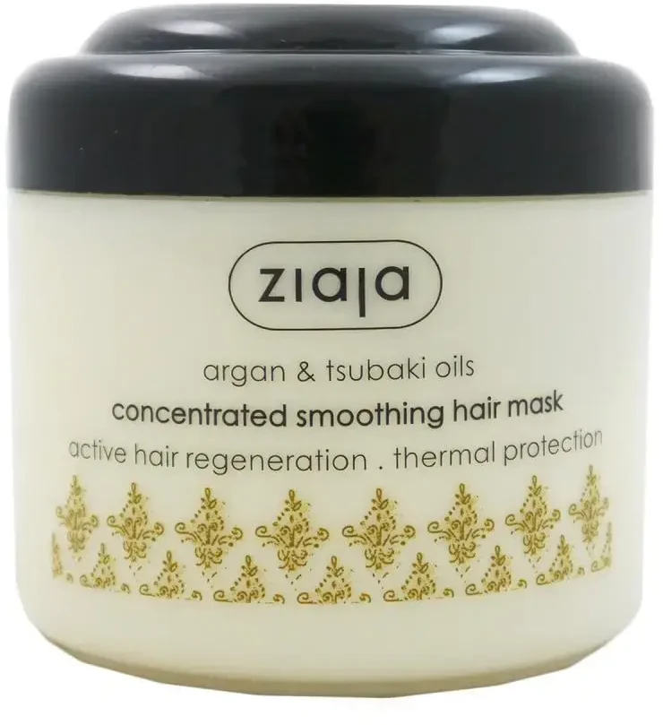 Ziaja Smoothing mask skirtas sausiems ir pažeistiems plaukams Argan ( Concentrate d Smoothing Hair Mask) 200 ml