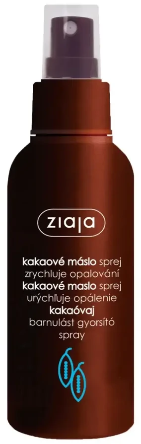 Ziaja Cocoa Butter Drėkinamasis įdegį skatinantis kūno purškiklis, 100 ml