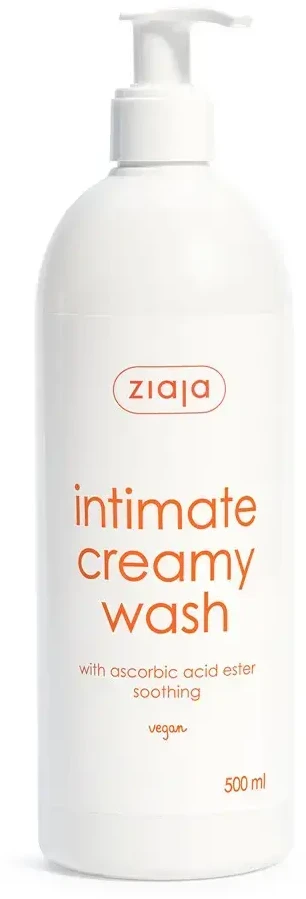 Ziaja kreminis intymus gelis su askorbo rūgštimi nuo dirginimo (Intimate Creamy Wash) 500 ml