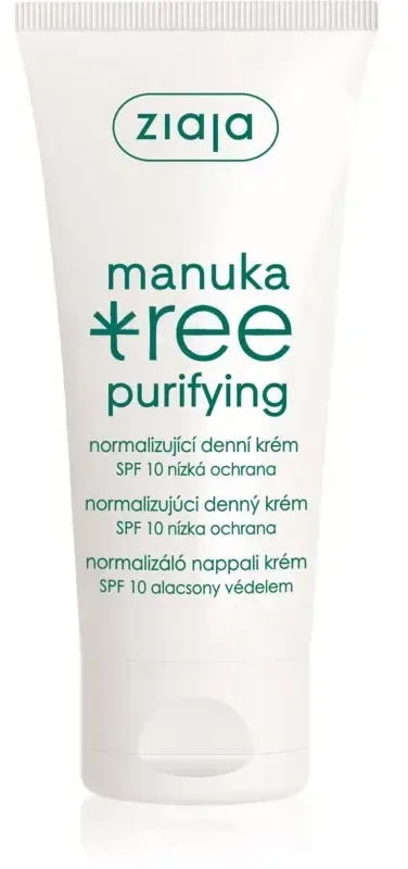 Ziaja Dieninis kremas SPF 10 normalizuojantis Manuka medžio valomasis 50 ml