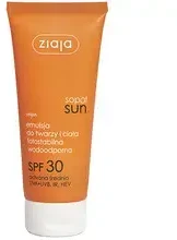 Ziaja Sopot Sun SPF 30 Apsauginė emulsija nuo saulės veidui ir kūnui, 100 ml