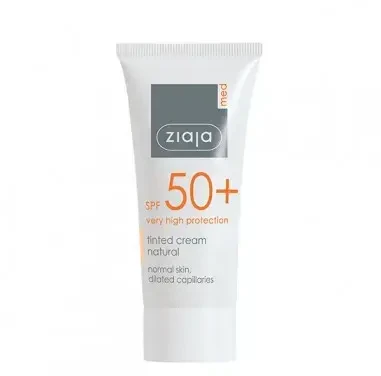 Ziaja Tinted cream for normal skin SPF 50+ natural shade (Tinted Kreminis) 50 ml
