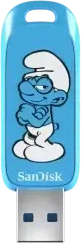 USB laikmena Sandisk Papa Smurf Edition, 128 GB (SDCZIS-128G-G46)