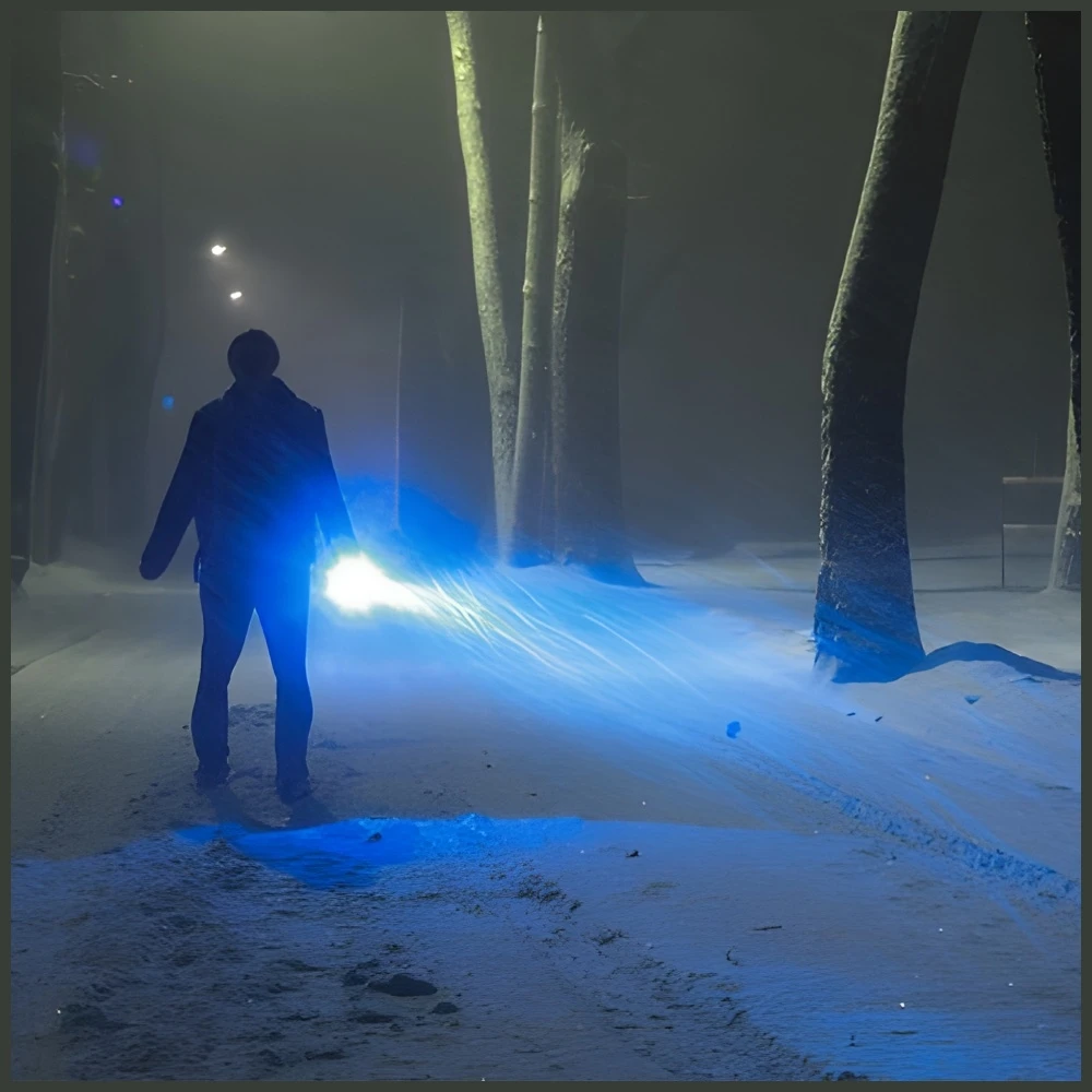 Trizand T6 Taktinis LED žibintuvėlis įkraunamas USB