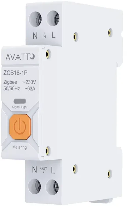 Avatto Išmani relė DIN bėgeliui 230Vac, 16A, ZigBee TUYA, su energijos matavimo funkcija